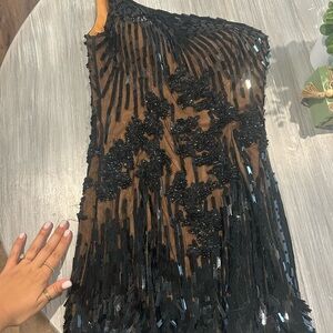 Mac Duggal Couture Black Dress